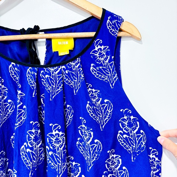 MAEVE Silk floral purple dress - Picture 5 of 9